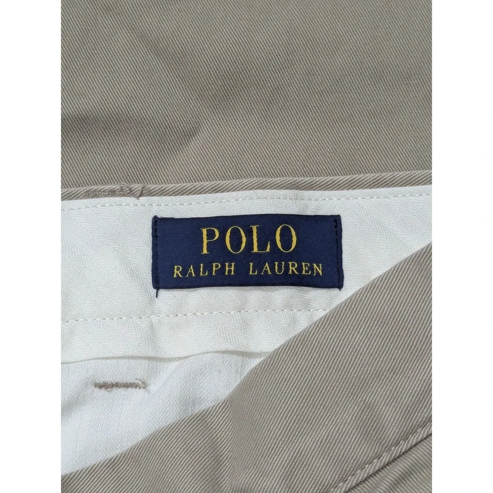 Polo Ralph Lauren Chino Pants Men 38 x 32 Khaki Classic Fit Preppy Office